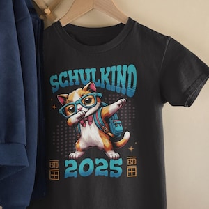 T-shirt écolier 2025, cadeau de scolarisation, rentrée scolaire, T-shirt chats diplômés de garderie pour enfants, chemise col rond bio d'adieu maternelle