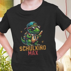 T-shirt personnalisé pour écolier 2025, inscription à l'école, t-shirt dinosaure d'adieu à l'école primaire avec nom, cadeau de rentrée scolaire, t-shirt d'anniversaire pour enfants