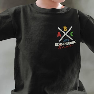 Schoolchild 2025 children&#39;s T-shirt personalized, daycare graduate school enrollment school last day kindergarten T-shirt with name, school start shirt