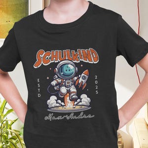 T-shirt d'astronaute personnalisé Écolier 2025, T-shirt d'adieu à la garderie avec nom, cadeau d'inscription à l'école T-shirt de rentrée scolaire Anniversaire