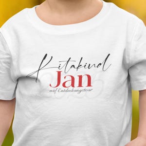 Personalized Kindergarten 2025 T-Shirt with Name, Gift for Daycare Children Shirt, Individual School Child T-Shirt, Kindergarten Outfit