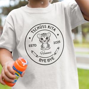 Camiseta de graduación Kinder 2025 personalizada con nombre, camiseta de inscripción escolar para despedida de graduados de guardería, regalo para inicio de clases para