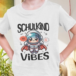 T-shirt écolier 2025 rentrée scolaire, T-shirt enfant astronaute, cadeau espace garçons rentrée scolaire, idées cadeaux anniversaire, chemise garderie