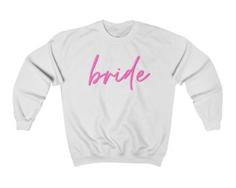 Bride Sweatshirt, Honeymoon Sweatshirt, Wedding Day, Custom Sweatshirt, Bachelorette Sweatshirt
