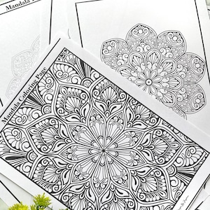 Set Of 20 Mandala Coloring pages,Tracing, Coloring, pdf. digital paper, downloads, coloring page, mandalapractice , mandala template, artdiy