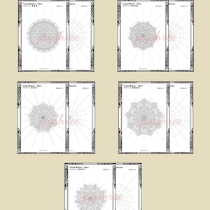 Mandala for OUTLINE and FILL IN, Tracing, Coloring, pdf. Ornaments, digital paper, downloads, coloring page, art therapy,  trace sheet