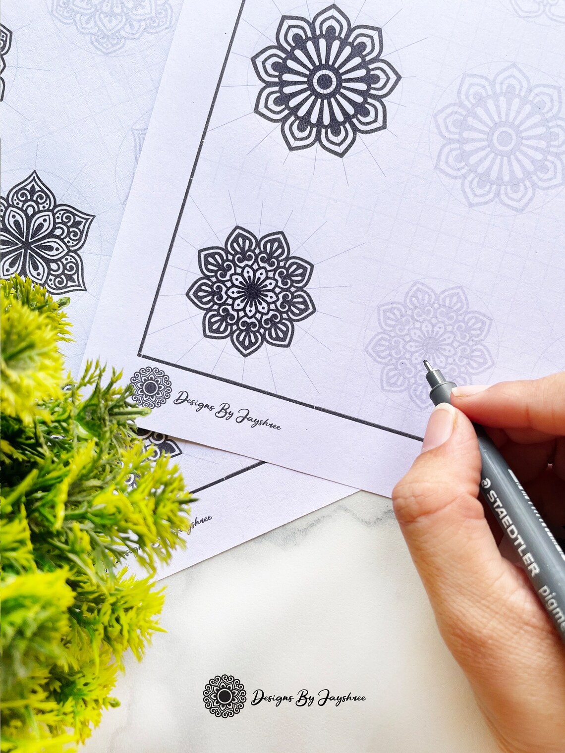 Mandala Pattern Sheetsmandalatemplate Tutorial Mandala Practice Sheets,digital Downloads,mandala