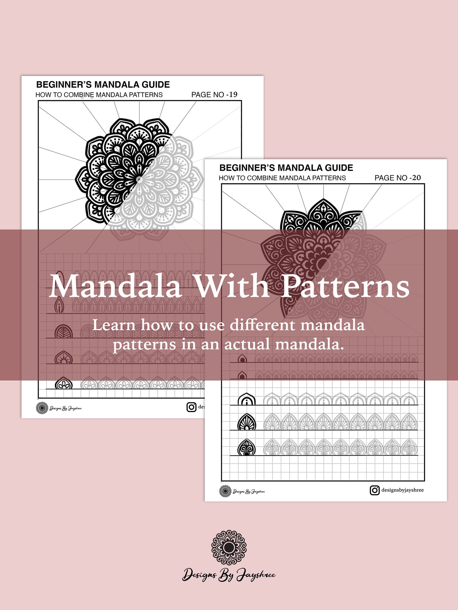 Mandala Drawing Guide - Beginners , Mandala Practice Sheets,digital ...