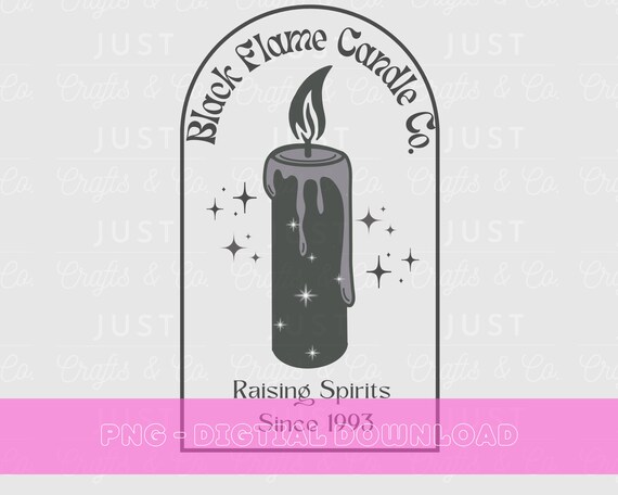 Hocus Pocus Black Flame Candle PNG Digital Download - Etsy