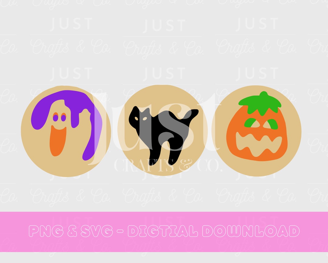 Halloween Pillsbury Place and Bake Cookie PNG SVG Digital Download