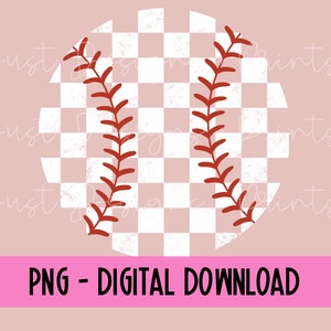 Checkered Baseball PNG