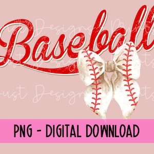 Baseball Bow PNG