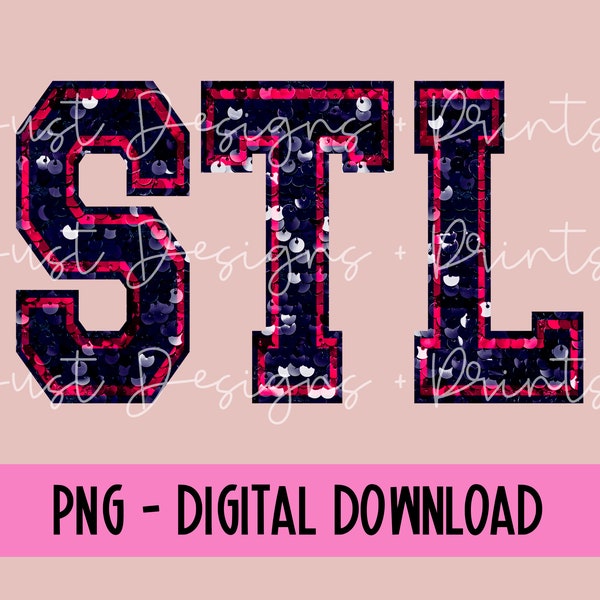 STL City Faux Sequin PNG