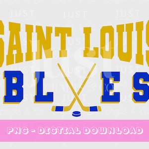 Saint Louis Blues Vintage PNG Instant Download, St Louis Blues Hockey PNG, Vintage Sports PNG, stl blues hockey
