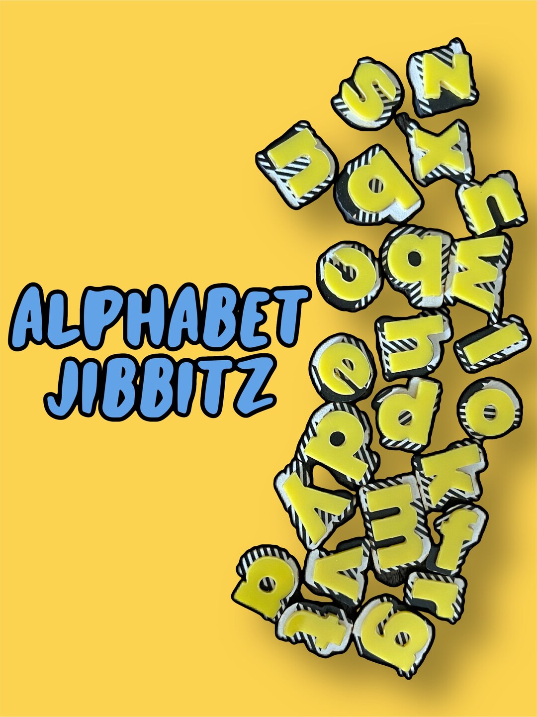 Alphabet Jibbitz Etsy