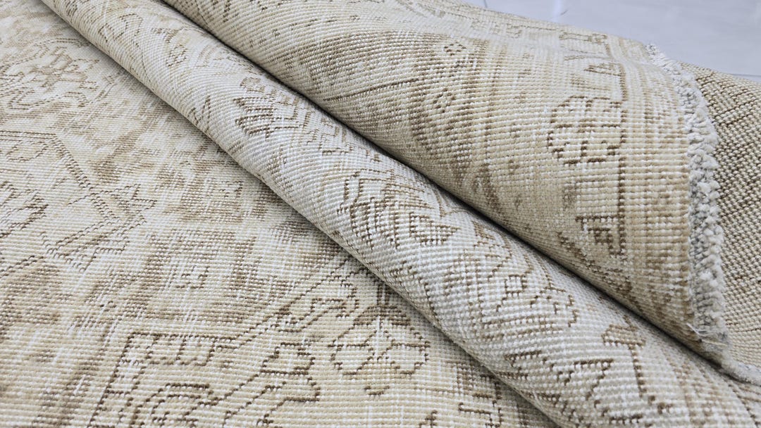 Neutral Turkish Rug 9X12, Oversized Handmade Classic Vintage Heriz Rug ...