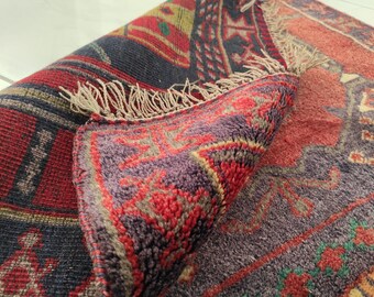 Vintage Turkish Small Rug, Oushak Door mat for Hallway 2.7'X4.4'