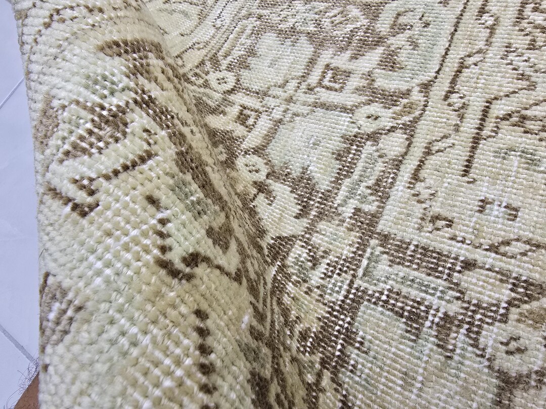 特大ヴィンテージトルコラグ：8フィート×11フィートの手作りウールウ