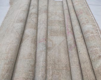 Vintage Turkish Wool Runner Rug: 3.6&#39;x12.1&#39; Traditional Hallway Rug