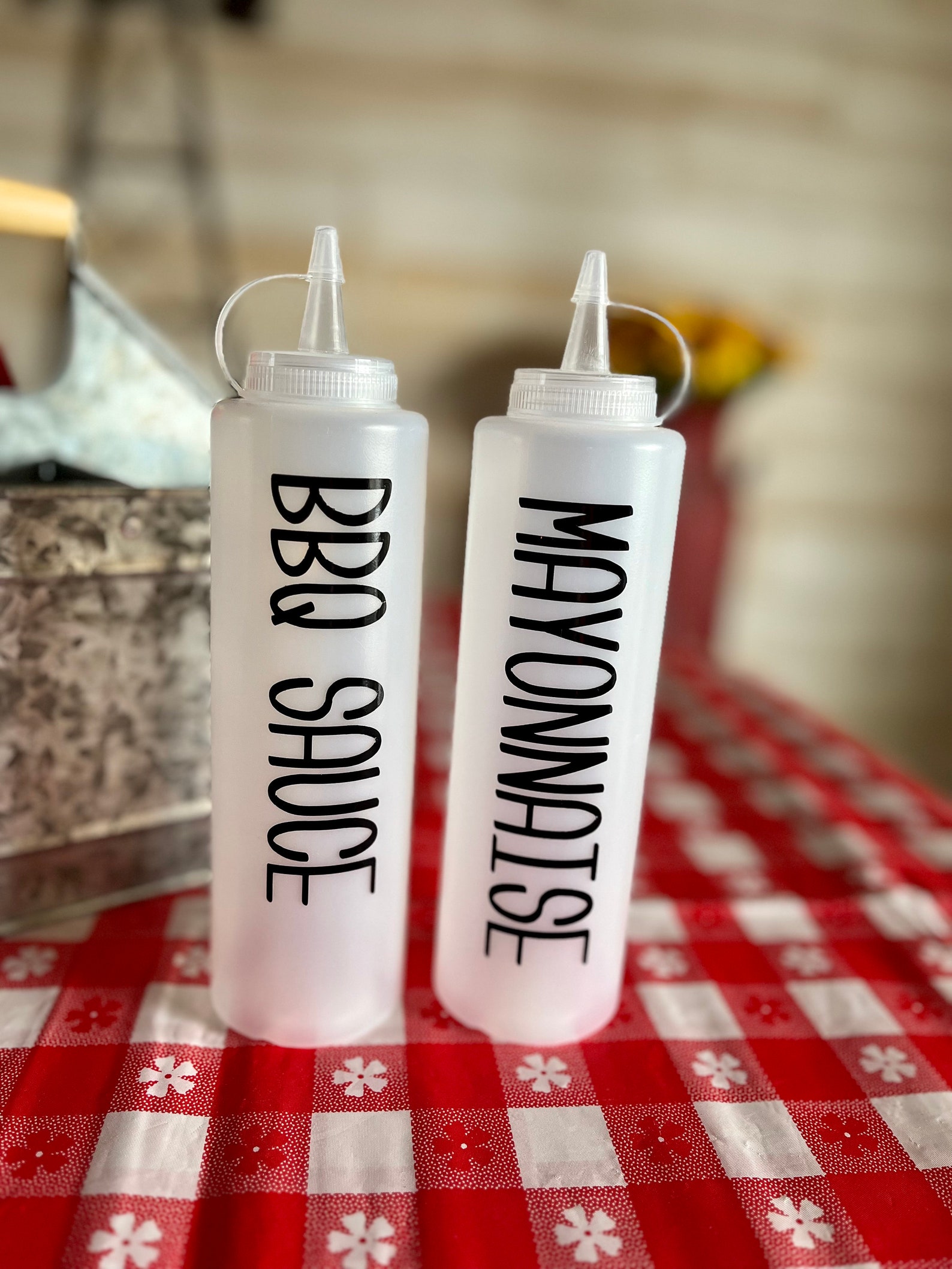 Condiment Squeeze Bottle Summer Cookout Grilling Etsy