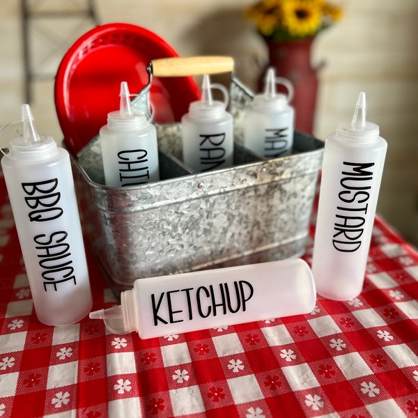 Condiment Squeeze Bottle | Summer Cookout | Grilling Accessories | Ice Cream Toppings | Sauces | Dressings | Camping | Kitchen Organization