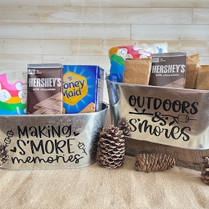 Personalized S'mores Caddy | Making S'more Memories | Utensil Caddy | Camping Gift | Fire Pit | Wedding Gift | Mother's Day | Father's Day