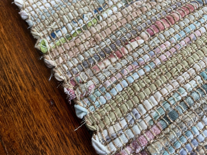 Unique Handwoven Placemats Ivory Cotton Upcycled Table Mats Etsy