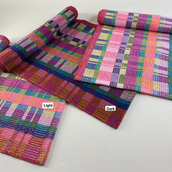 handwoven runners, cotton table runner, unique table decor, colourful runners, multi-coloured, gift for her, Christmas gift, table decor