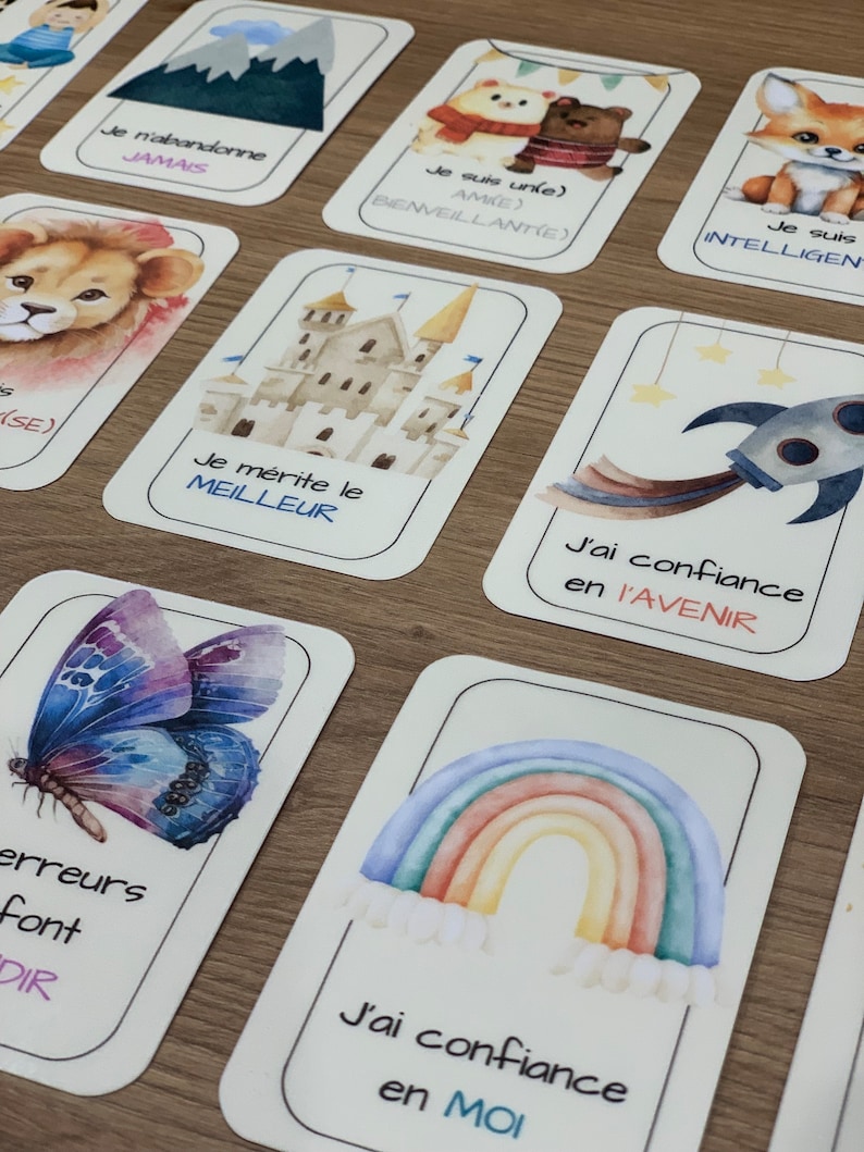 Carte di affermazione positiva - bambino - oracolo - sofrologia - sviluppo personale - cnv immagine 5