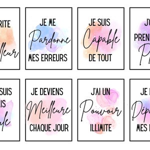 32 Cartes affirmations positives femme oracle positif gratitude