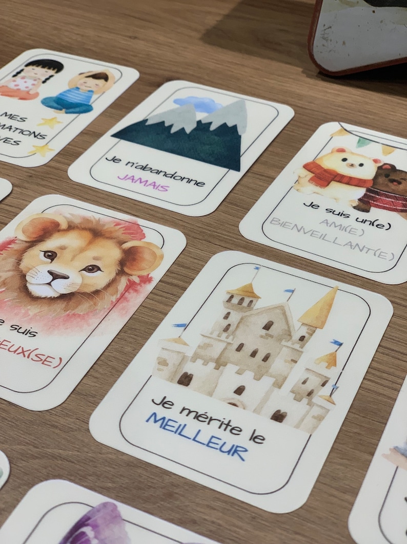 Carte di affermazione positiva - bambino - oracolo - sofrologia - sviluppo personale - cnv immagine 3