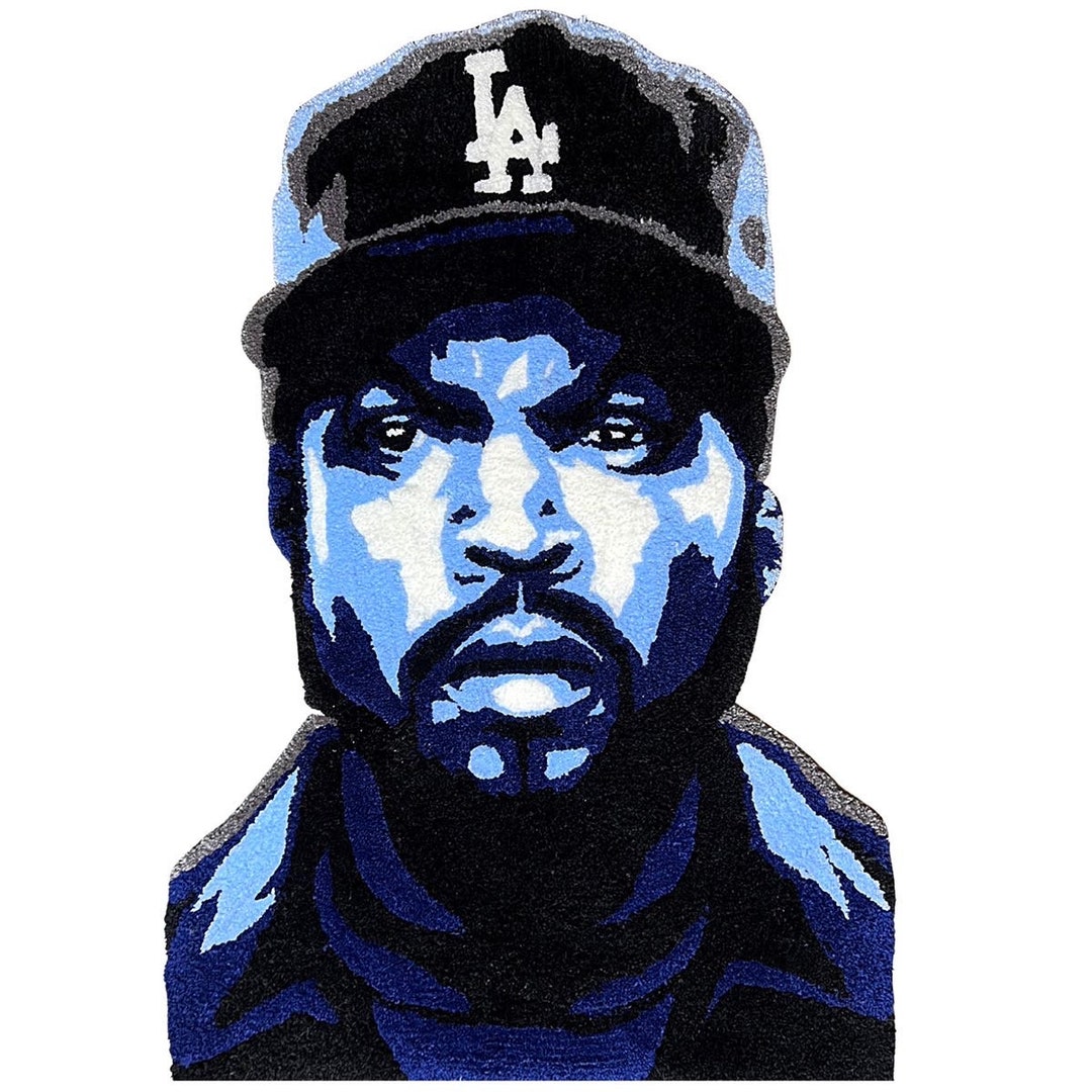 Ice Cube Rug / Custom / Tufted Portrait Rug / Celebrity Rug - Etsy