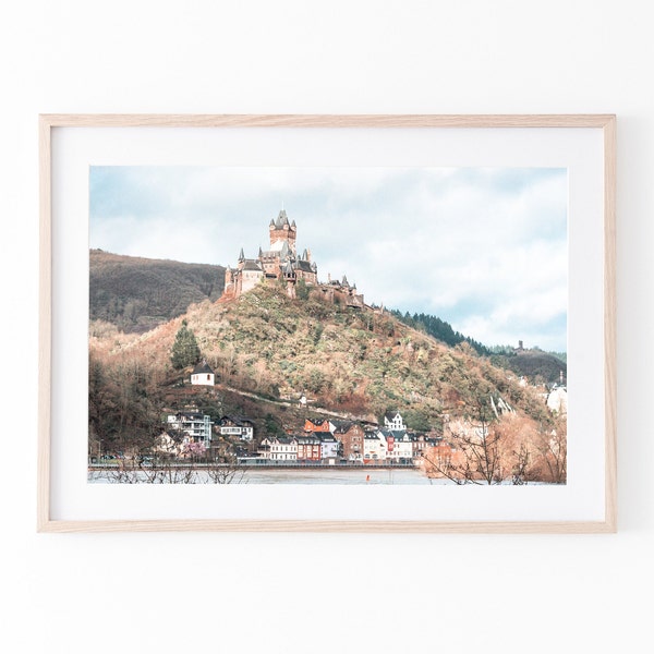 German Castle on Hilltop Printable Photography