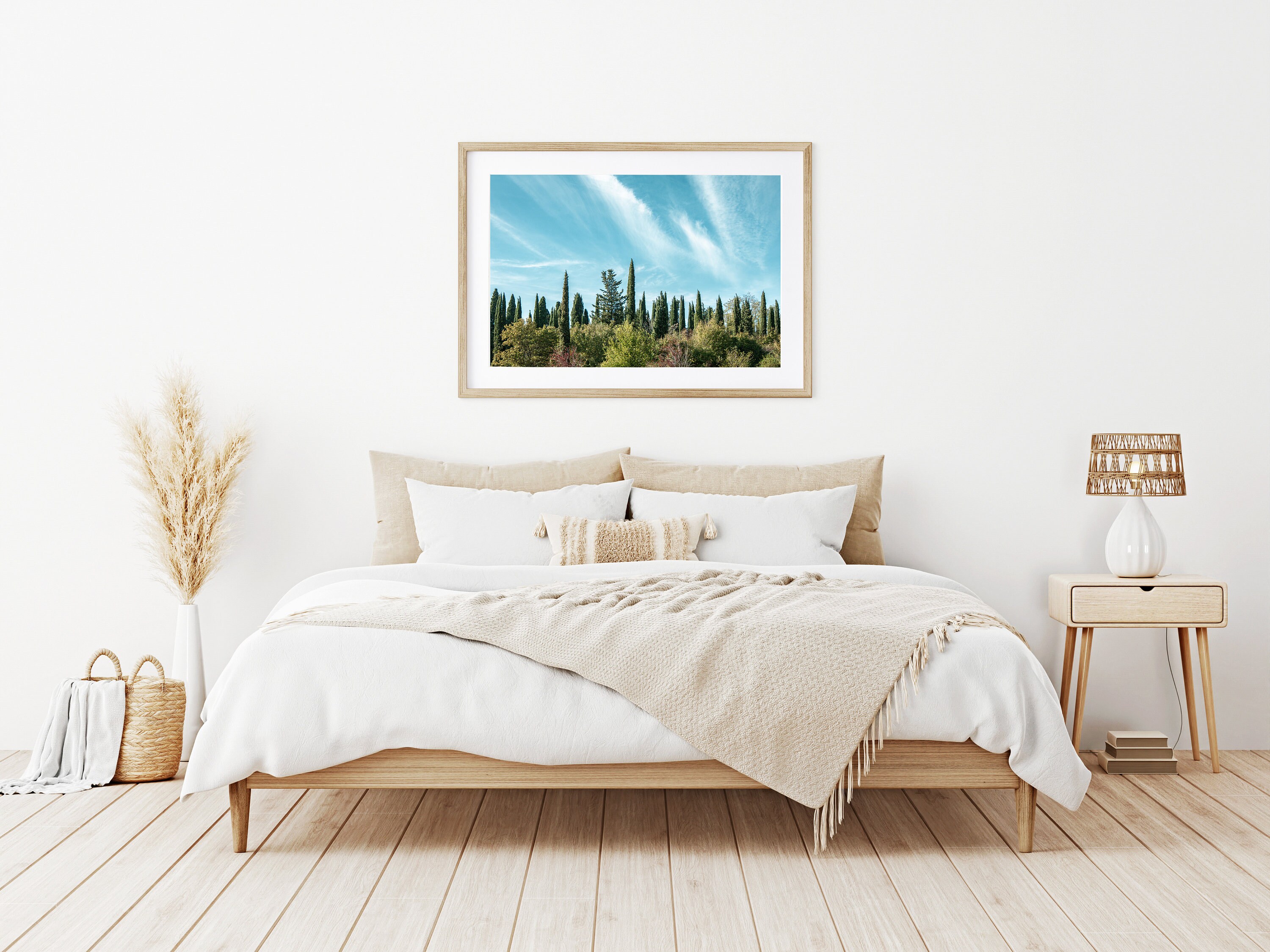 Italian Tree Graphics Italian Landscape, Cypress Trees, Italy Wall Art, Digital Print ...