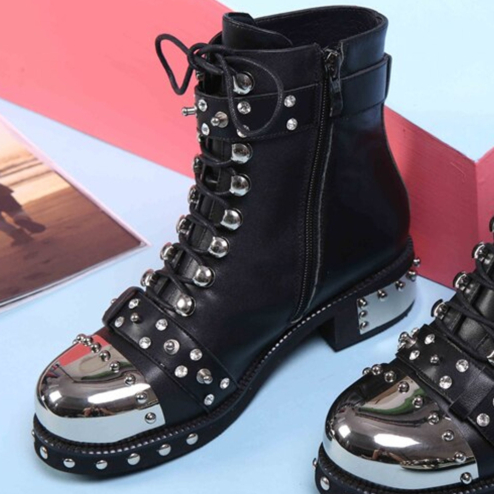 Punk Boots - Etsy