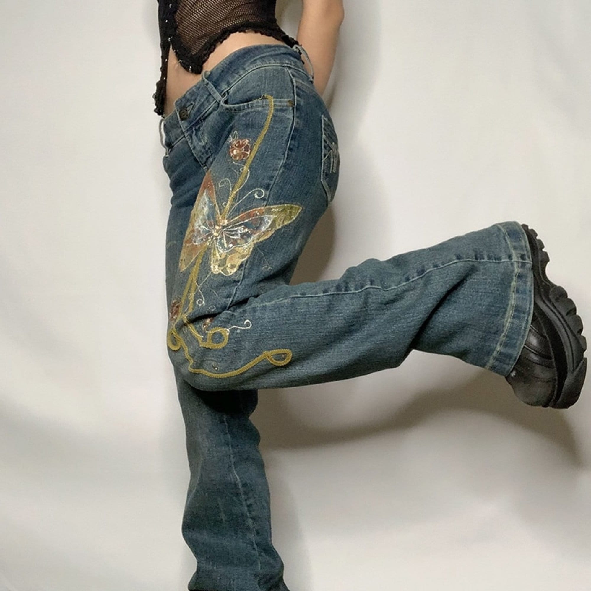 Y2k Vintage Jeans - Etsy