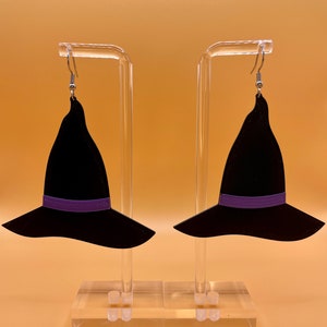 3D Printed Witch Hat Earrings