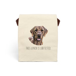 Labrador Lunch Bag - hond kleur aanpasbaar, zwarte Labrador, vos rood, geel, bruin, lab, golden retriever, hond cadeau, lunchtas