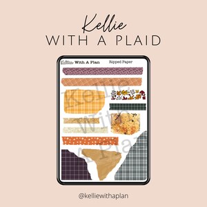 Kellie With a Plaid Ripped Paper