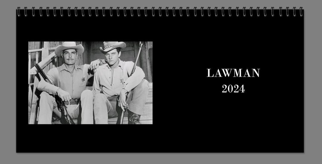 Vintage TV Westerns 2025 lawman Desk Calendar Etsy