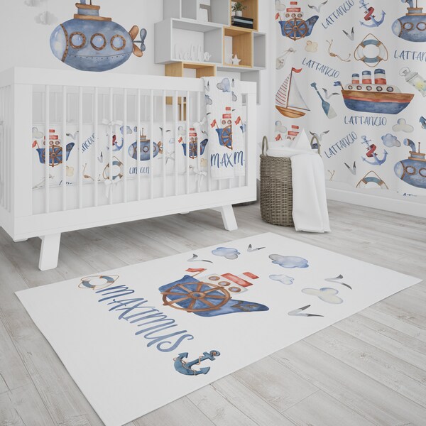 Nautical Rug Etsy
