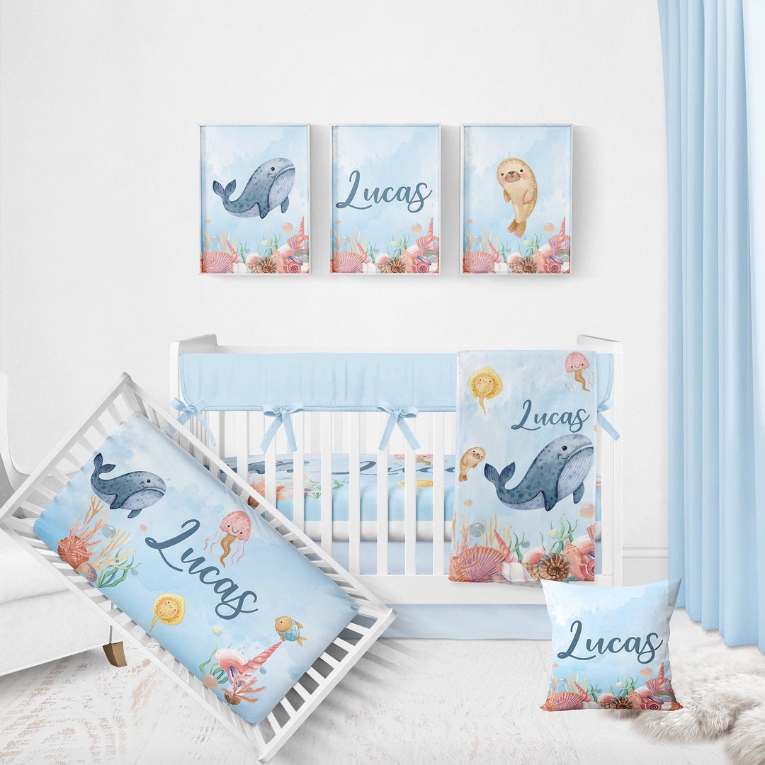 Under the Sea Nursery Bedding Baby Boy Crib Bedding Set Etsy