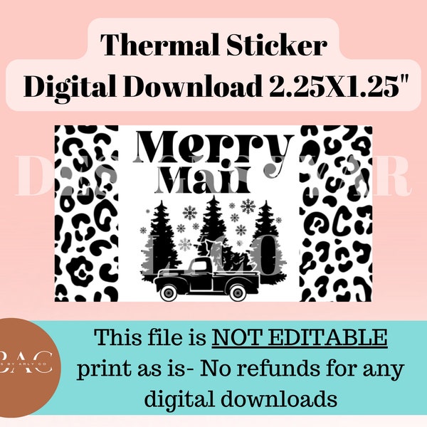 Thermal Sticker PNG Download, Packaging Stickers Small Business, Stickers for Rollo/Munbyn Printer, Digital Download