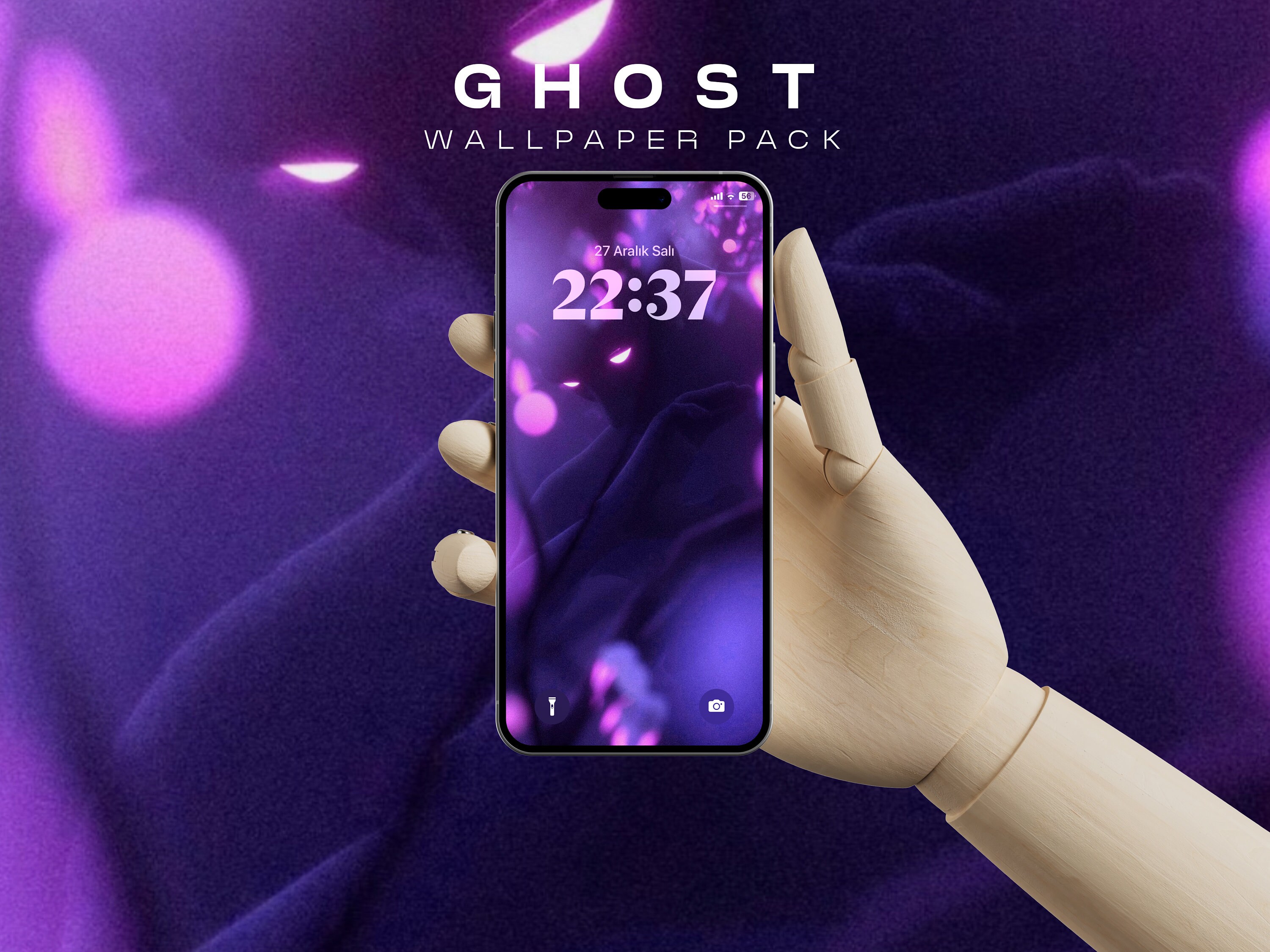 Purple iPhone 14 wallpaper pack