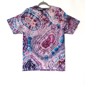Geode Ice Dye T-Shirt: Upcycled Reverse Tie Dye, Men&#39;s Large