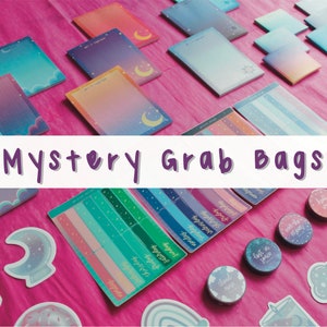 Mystery Grab Bag, Mystery Box for Women, Mystery Box, Mystery Box Stationary, Mystery Box Sticker, Mystery Bag Kawaii, Halloween Gifts