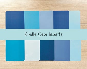 Inserto para funda Kindle para todos los modelos, insertos personalizados para fundas Kindle transparentes, decoración de cartulina para Kindle Paperwhite Scribe, accesorios para libros