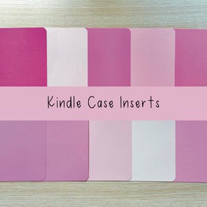 Kindle Case Insert for All Models, Custom Kindle Inserts for Clear Case, Card Stock Kindle Paperwhite Scribe Decor, Book Accessories