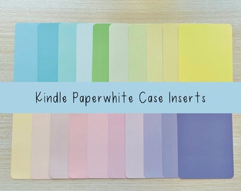 Kindle Case Insert, Kindle Insert for Clear Case, Kindle Paperwhite Card Stock, Kindle Paperwhite Case Inserts, Book Accessories, Kindle