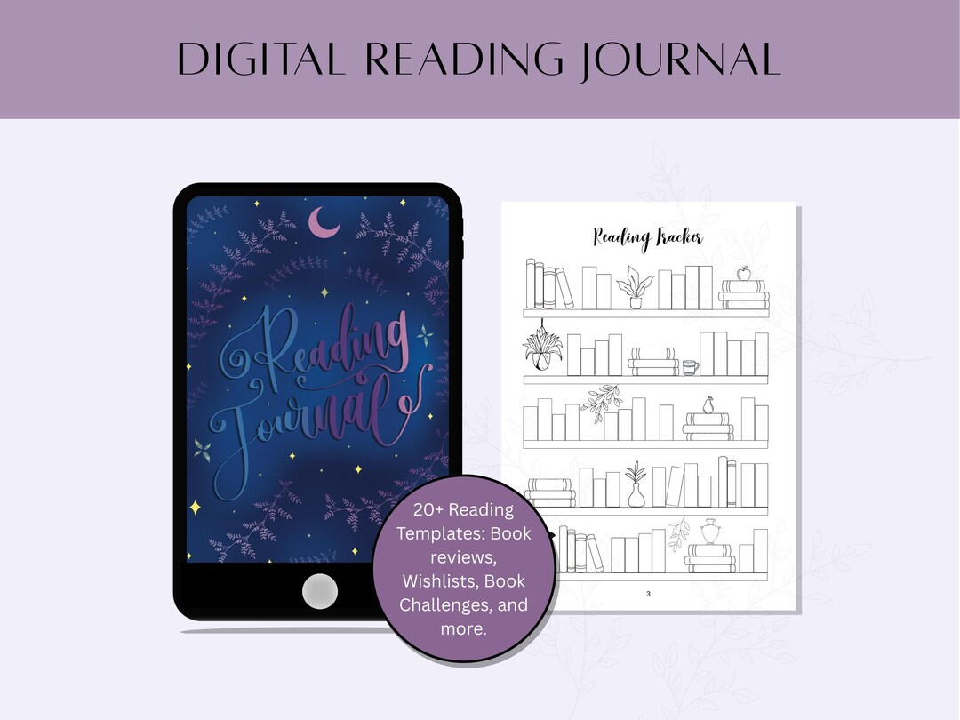 Digital Reading Journal, Reading Journal Digital Planner for Ipad, Gift ...